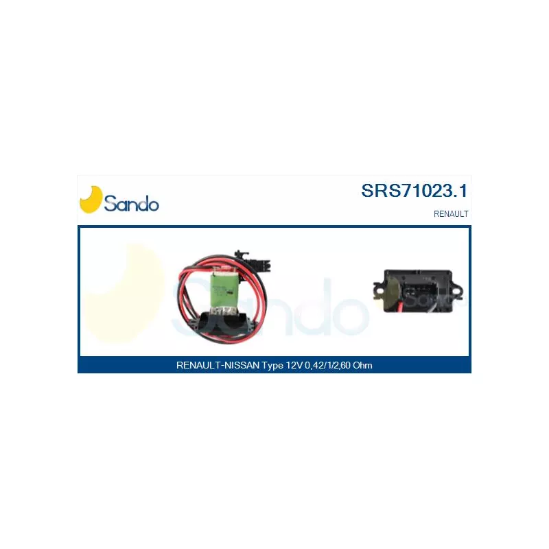 Résistance, pulseur d'air habitacle SANDO SRS71023.1