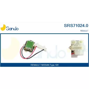 Résistance, pulseur d'air habitacle SANDO SRS71024.0