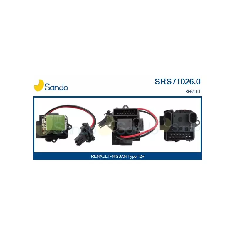 Résistance, pulseur d'air habitacle SANDO SRS71026.0