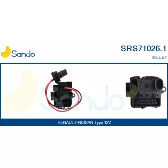 Résistance, pulseur d'air habitacle SANDO SRS71026.1