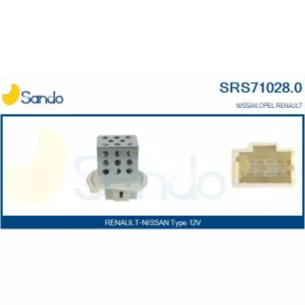 Résistance, pulseur d'air habitacle SANDO SRS71028.0