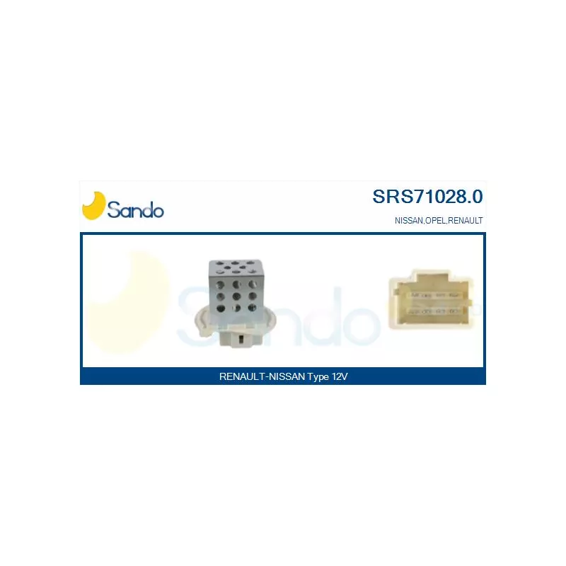 Résistance, pulseur d'air habitacle SANDO SRS71028.0
