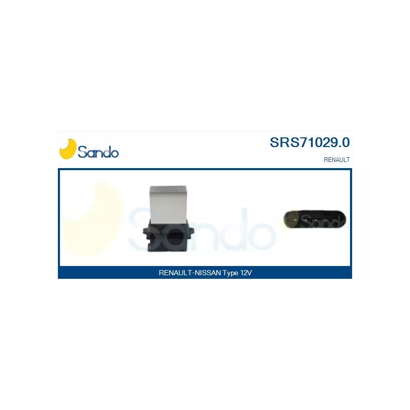 Résistance, pulseur d'air habitacle SANDO SRS71029.0