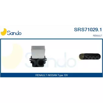 Résistance, pulseur d'air habitacle SANDO SRS71029.1