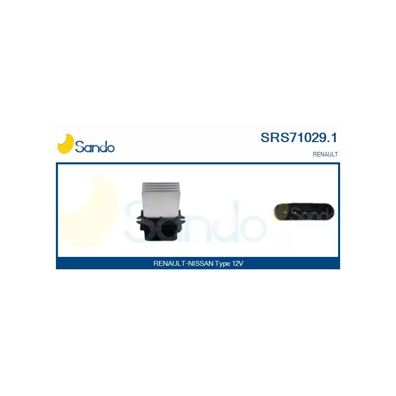 Résistance, pulseur d'air habitacle SANDO SRS71029.1