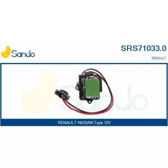 Résistance, pulseur d'air habitacle SANDO SRS71033.0