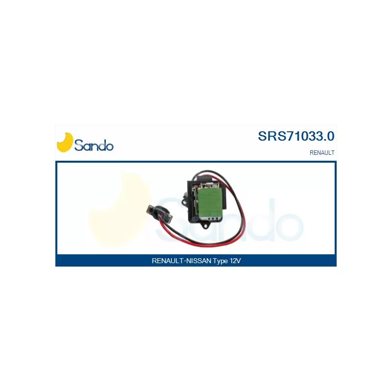 Résistance, pulseur d'air habitacle SANDO SRS71033.0