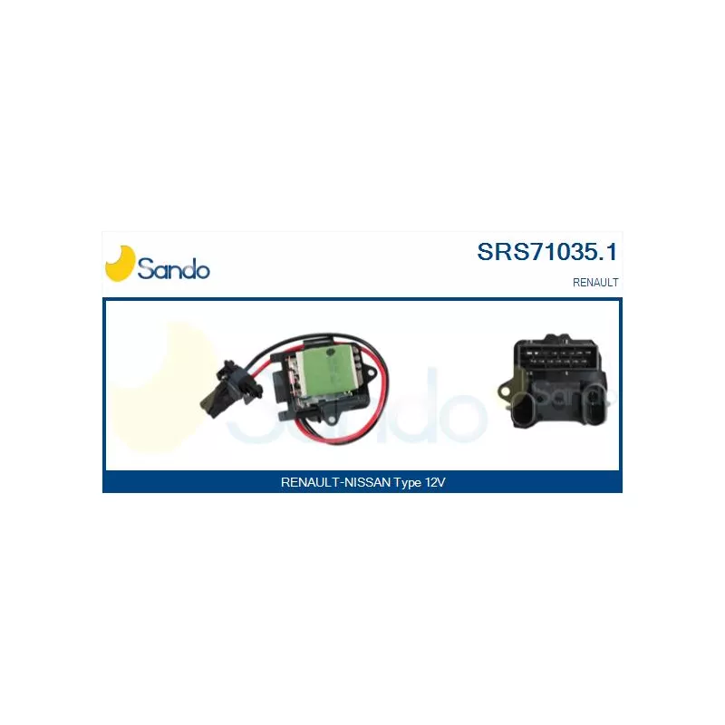 Résistance, pulseur d'air habitacle SANDO SRS71035.1