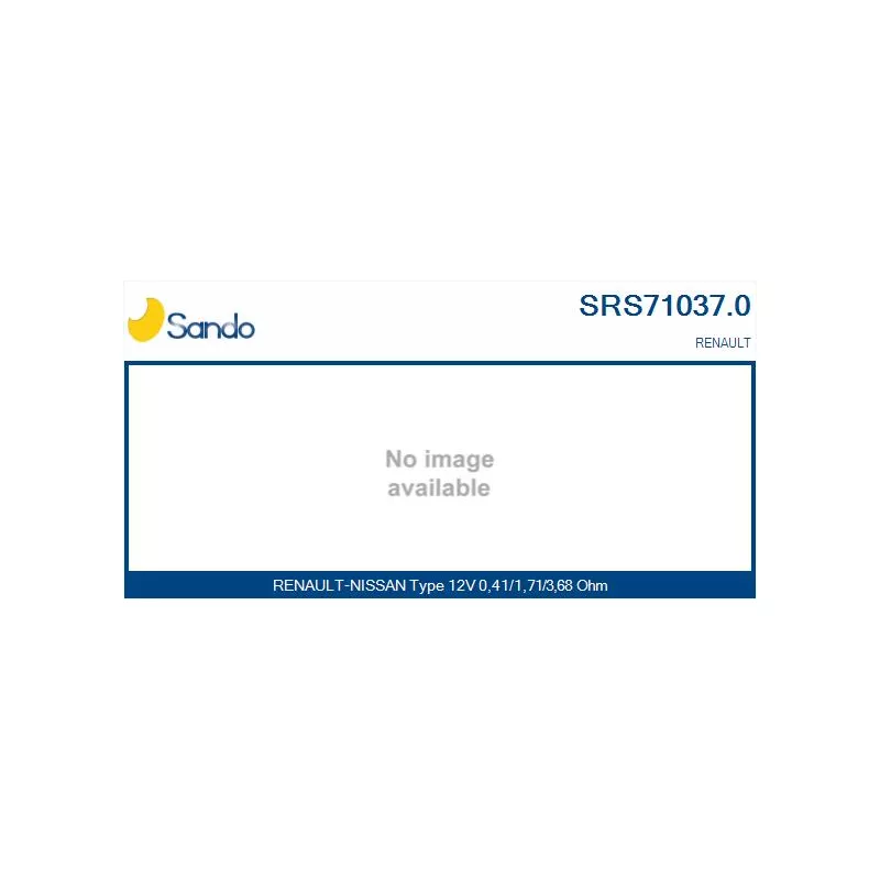 Résistance, pulseur d'air habitacle SANDO SRS71037.0