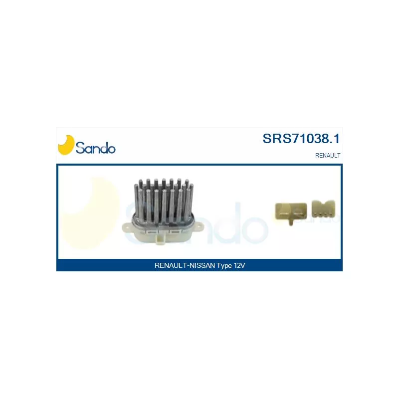 Résistance, pulseur d'air habitacle SANDO SRS71038.1