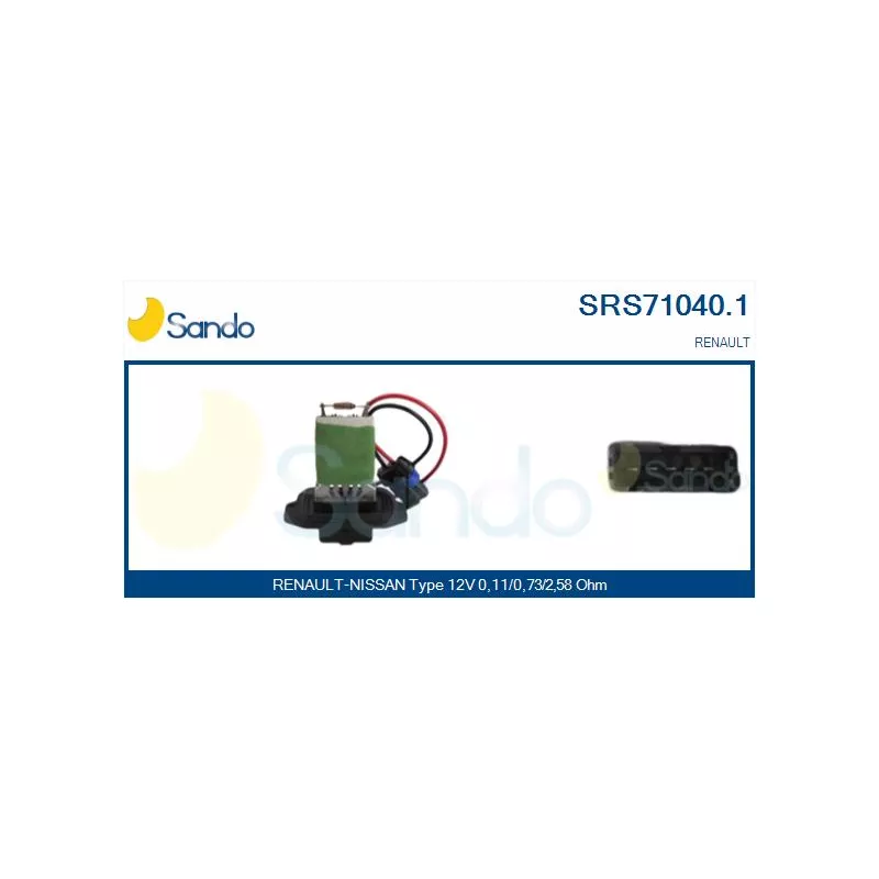 Résistance, pulseur d'air habitacle SANDO SRS71040.1