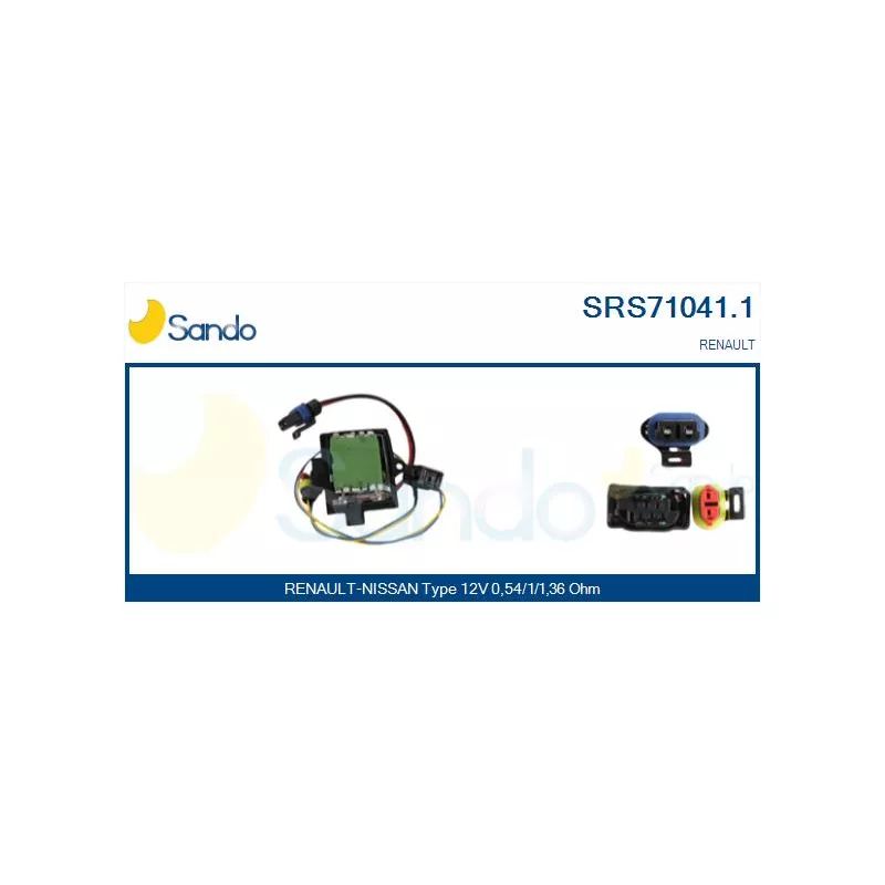 Résistance, pulseur d'air habitacle SANDO SRS71041.1