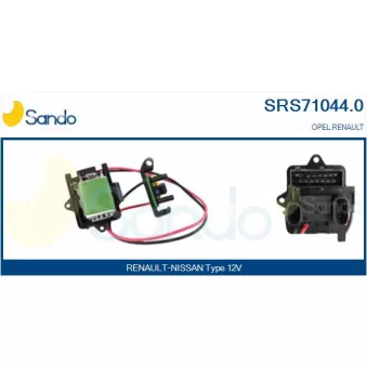 Résistance, pulseur d'air habitacle SANDO SRS71044.0