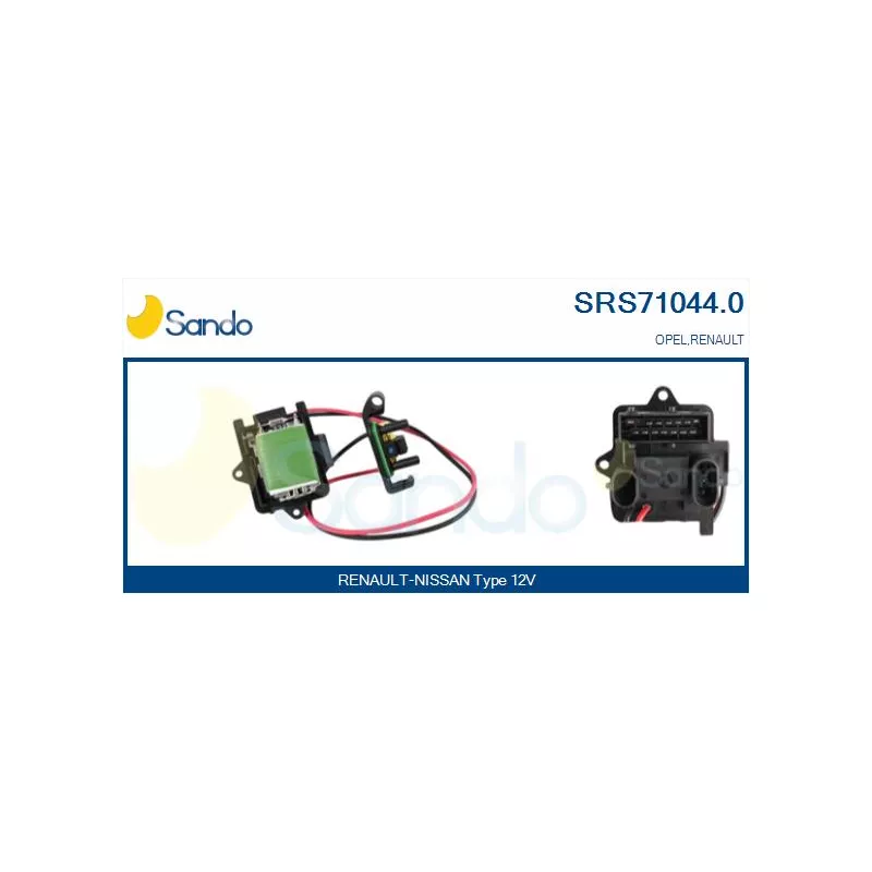 Résistance, pulseur d'air habitacle SANDO SRS71044.0