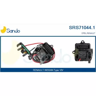 Résistance, pulseur d'air habitacle SANDO SRS71044.1