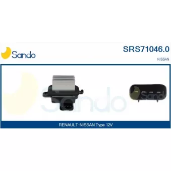 Résistance, pulseur d'air habitacle SANDO SRS71046.0