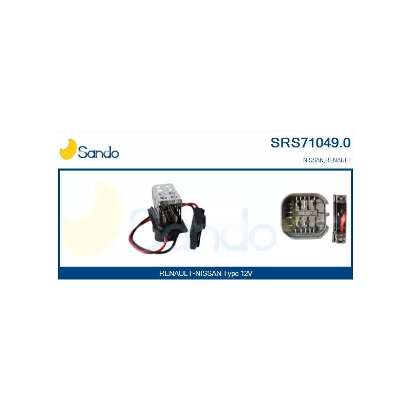 Résistance, pulseur d'air habitacle SANDO SRS71049.0