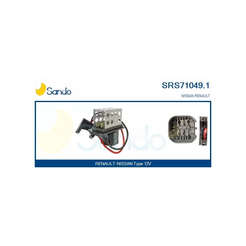Résistance, pulseur d'air habitacle SANDO SRS71049.1