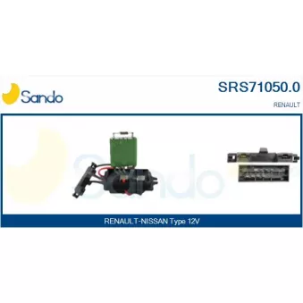 Résistance, pulseur d'air habitacle SANDO SRS71050.0