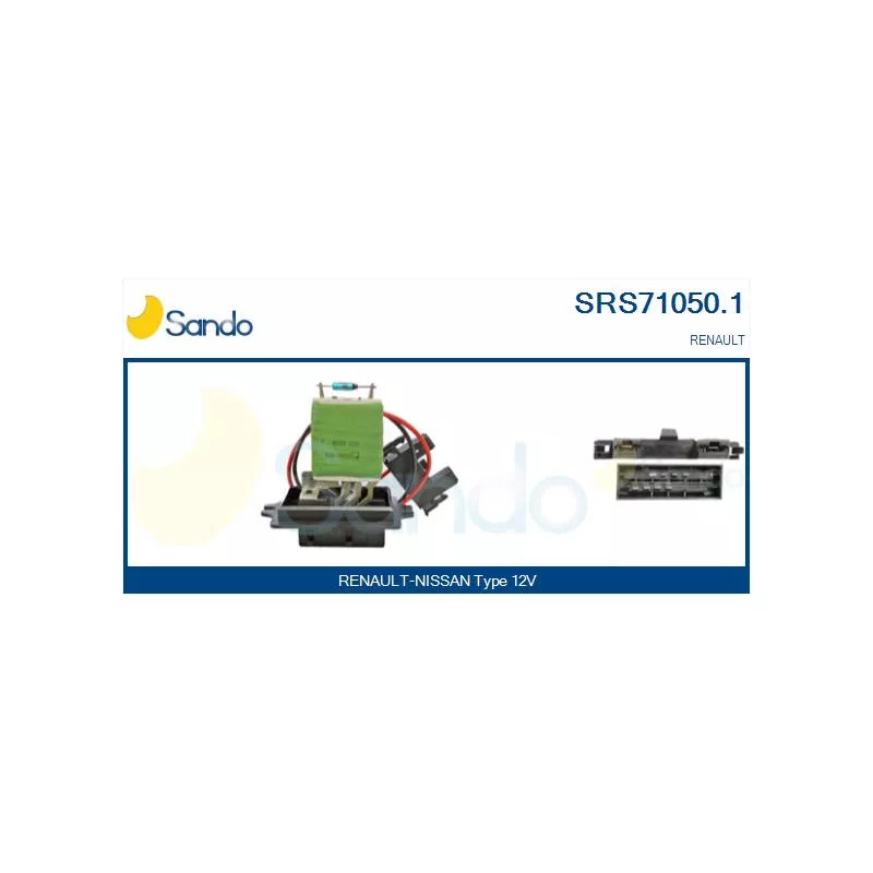 Résistance, pulseur d'air habitacle SANDO SRS71050.1