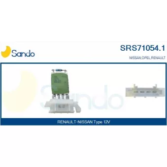 Résistance, pulseur d'air habitacle SANDO SRS71054.1