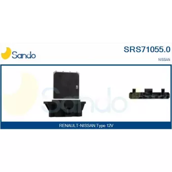 Résistance, pulseur d'air habitacle SANDO SRS71055.0