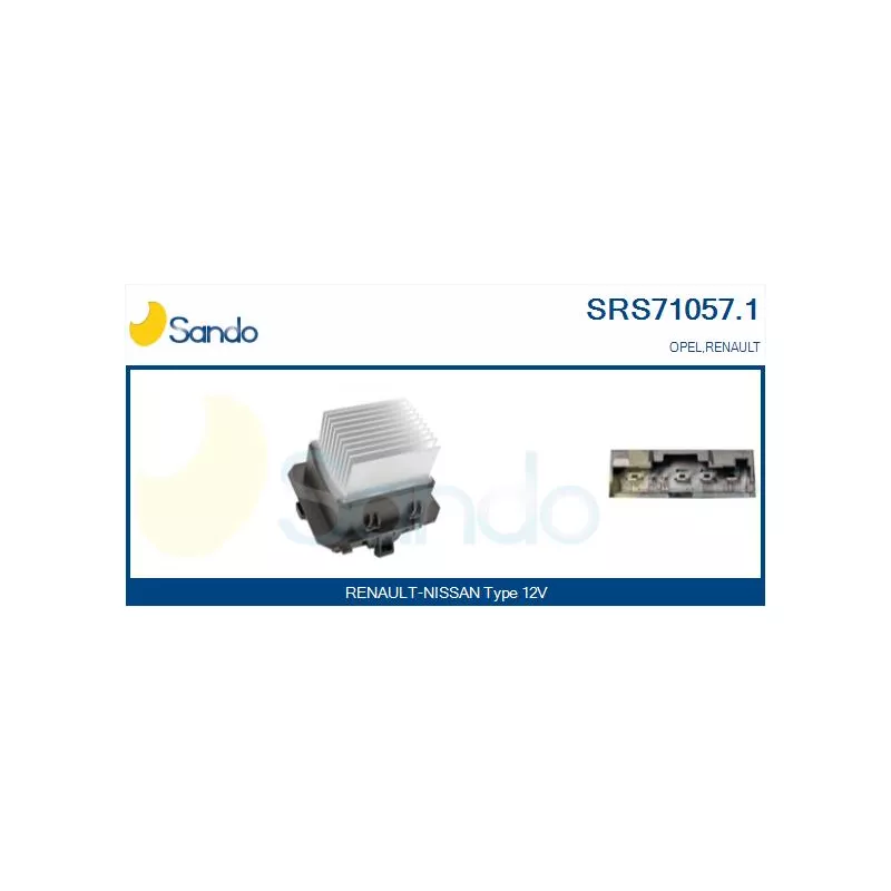 Résistance, pulseur d'air habitacle SANDO SRS71057.1