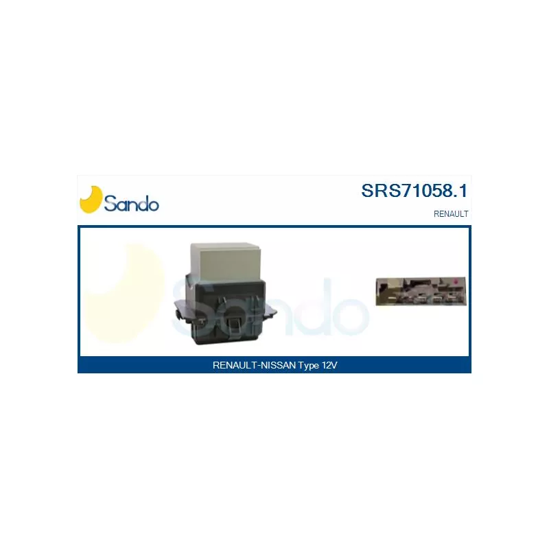 Résistance, pulseur d'air habitacle SANDO SRS71058.1