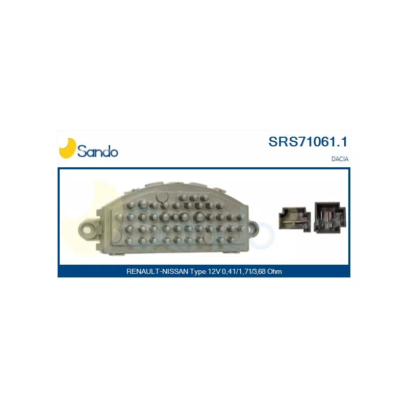 Résistance, pulseur d'air habitacle SANDO SRS71061.1