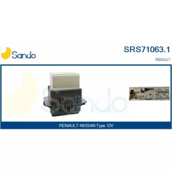 Résistance, pulseur d'air habitacle SANDO