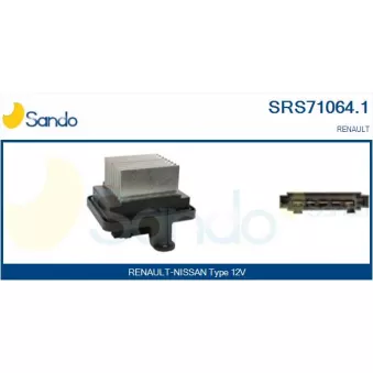 Résistance, pulseur d'air habitacle SANDO SRS71064.1