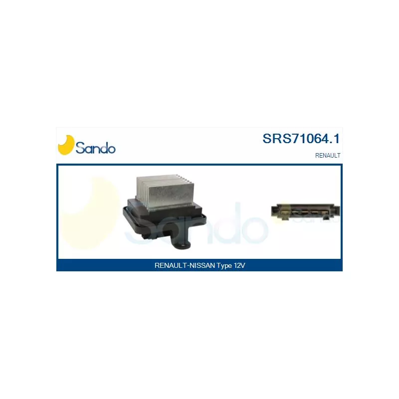 Résistance, pulseur d'air habitacle SANDO SRS71064.1
