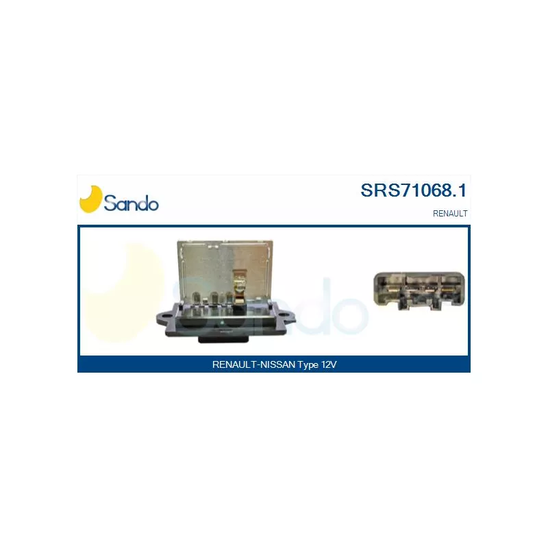 Résistance, pulseur d'air habitacle SANDO SRS71068.1
