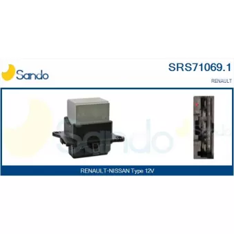Résistance, pulseur d'air habitacle SANDO SRS71069.1