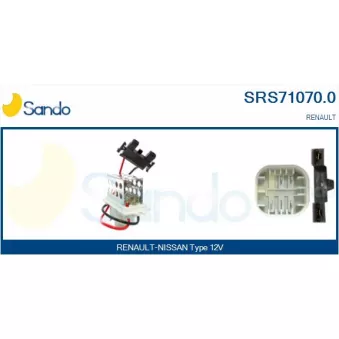 Résistance, pulseur d'air habitacle SANDO SRS71070.0
