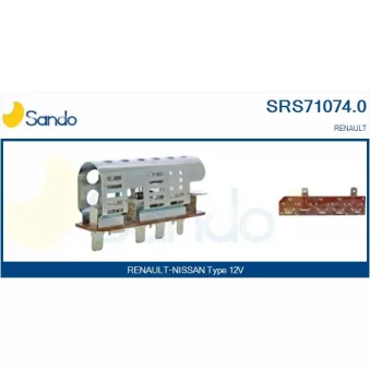 Résistance, pulseur d'air habitacle SANDO SRS71074.0