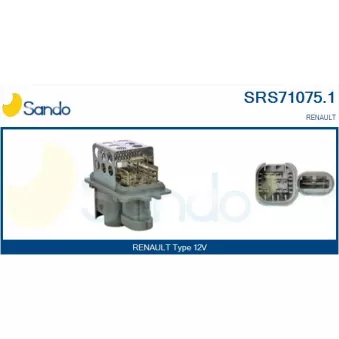 Résistance, pulseur d'air habitacle SANDO SRS71075.1