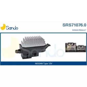Résistance, pulseur d'air habitacle SANDO SRS71076.0