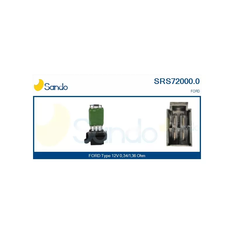 Résistance, pulseur d'air habitacle SANDO SRS72000.0