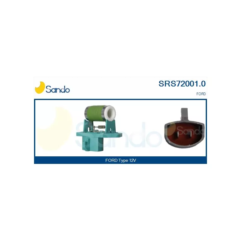 Résistance de série, moteur électrique-ventilateur du radiat SANDO SRS72001.0