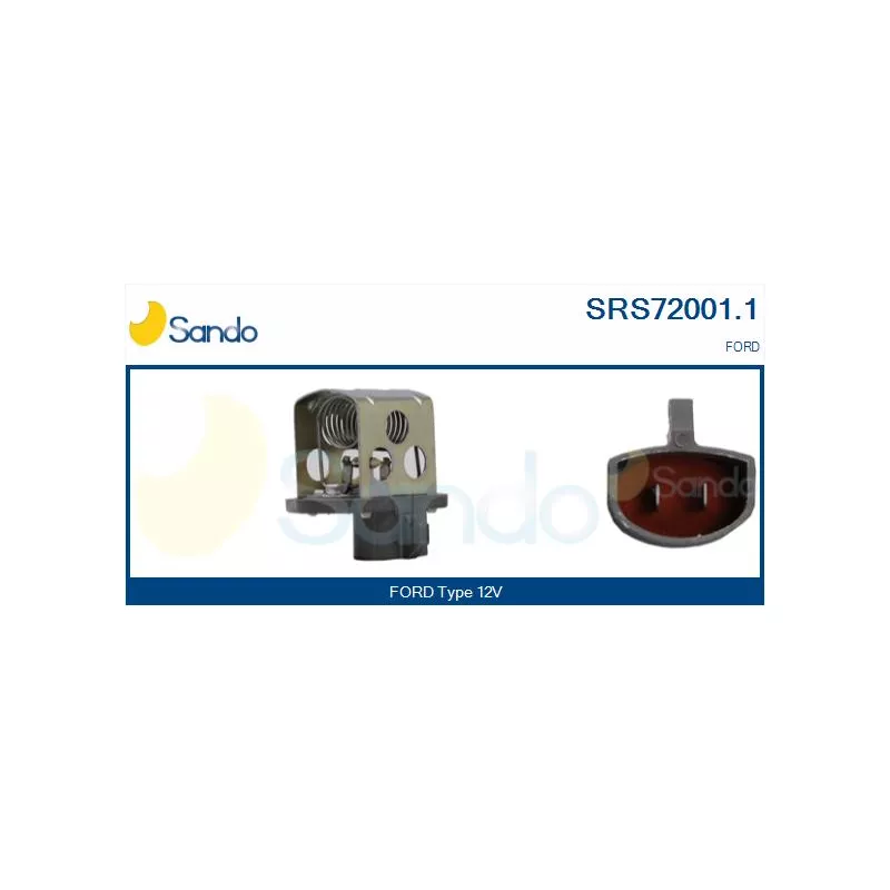 Résistance de série, moteur électrique-ventilateur du radiat SANDO SRS72001.1