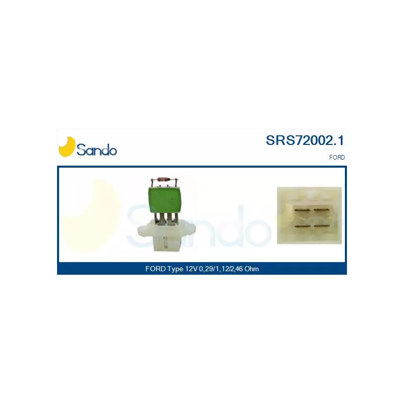 Résistance, pulseur d'air habitacle SANDO SRS72002.1