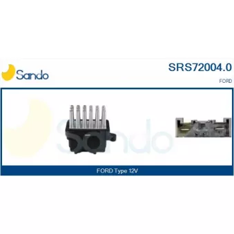 Résistance, pulseur d'air habitacle SANDO SRS72004.0