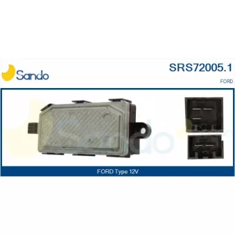 Résistance, pulseur d'air habitacle SANDO SRS72005.1
