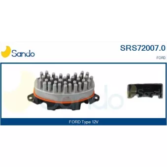 Résistance, pulseur d'air habitacle SANDO SRS72007.0