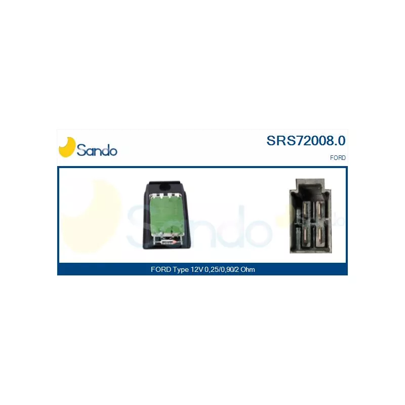 Résistance, pulseur d'air habitacle SANDO SRS72008.0