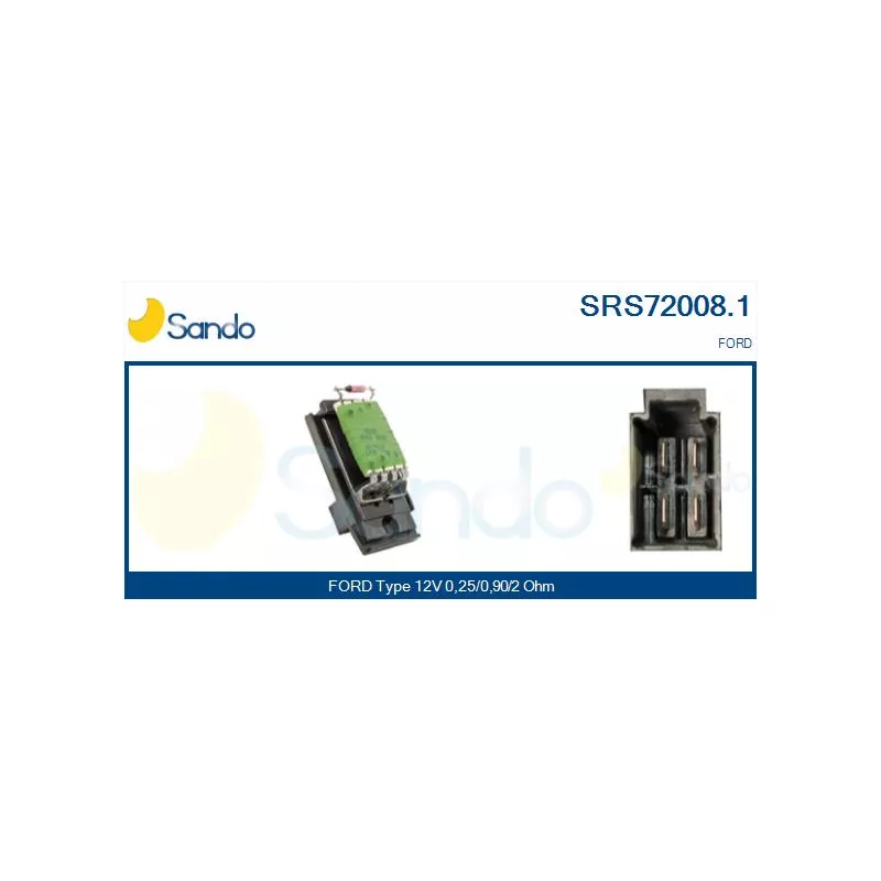 Résistance, pulseur d'air habitacle SANDO SRS72008.1