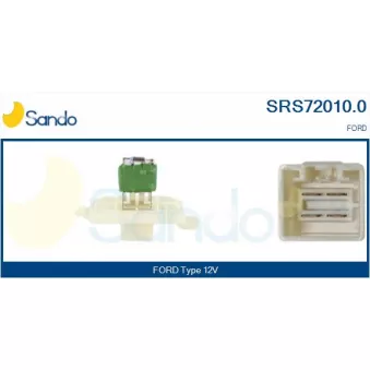 Résistance, pulseur d'air habitacle SANDO SRS72010.0