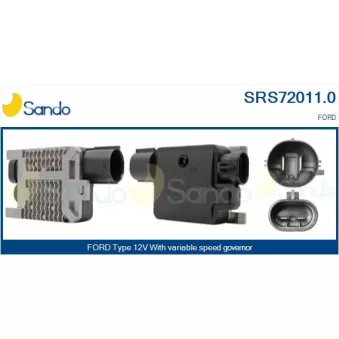 Commande, ventilateur électrique (refroidissement du moteur) SANDO SRS72011.0