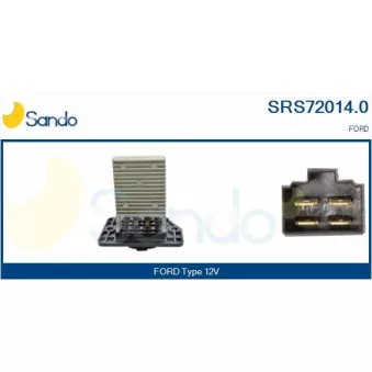 Résistance, pulseur d'air habitacle SANDO SRS72014.0
